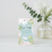 Polar Beer Baby shower Luier Raffle Ticket Informatiekaartje (Staand voorkant)