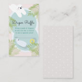 Polar Beer Baby shower Luier Raffle Ticket Informatiekaartje (Voorkant / Achterkant)