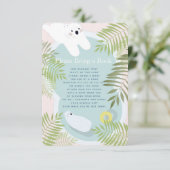 Polar Beer Baby shower Neem een boek Kaart (Staand voorkant)