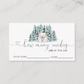 Polar Beer Baby shower raden hoeveel Snoepjes Informatiekaartje (Voorkant)