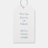 Polar Beer Baby shower Winter Blue Boy Cadeaulabel (Achterkant)