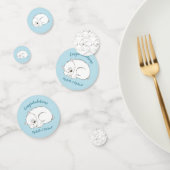 Polar Beer Baby shower Winter Blue Boy Confetti