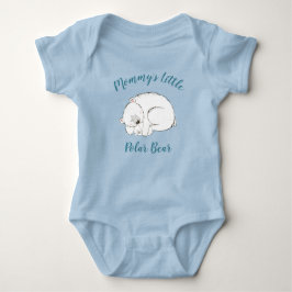 Polar Beer Baby shower Winter Blue Boy Romper