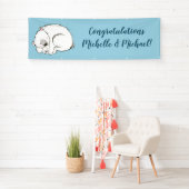Polar Beer Baby shower Winter Blue Boy Spandoek (Insitu)
