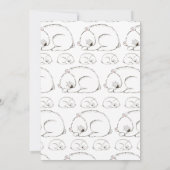 Polar Beer Baby shower Winter Gender Neutral Grey Kaart (Achterkant)