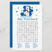 Polar beer Baby shower Word Search Game (Voorkant / Achterkant)