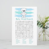 Polar beer Baby shower Word Search Game (Staand voorkant)
