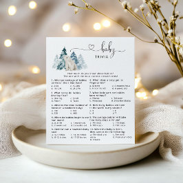 Polar beer Baby trivia baby shower game