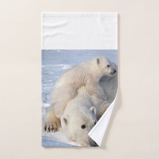 Polar Beer badkamer handdoek sets (Handdoek)