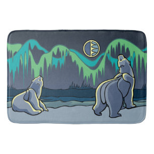 Polar Beer Bathmat Native Art Bath Decor aanpassen Badmat