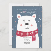 Polar Beer Birthday Party Invitation Kaart (Voorkant)