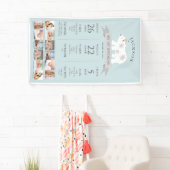 Polar Beer Blauw 1e Verjaardag Mijlpaal Tijdlijn Spandoek (Insitu)