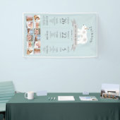 Polar Beer Blauw 1e Verjaardag Mijlpaal Tijdlijn Spandoek (Beurs)