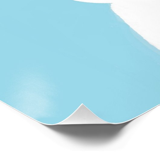 Polar Beer Blue Art Cartoon Perfect Poster (Hoek)