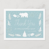 Polar Beer Blue Birthday Bedankt Briefkaart (Voorkant)