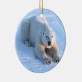 Polar Beer Blue Keramisch Ornament (Rechts)