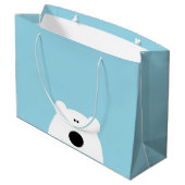 Polar Beer Blue Large Cadeautasje (Achterkant Gekanteld)