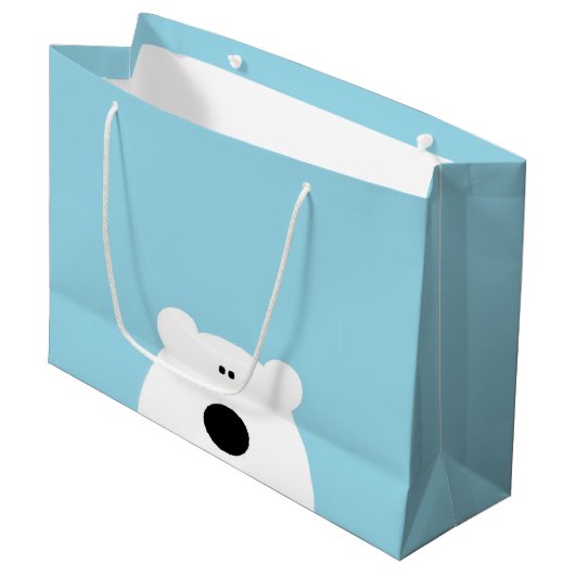 Polar Beer Blue Large Cadeautasje (Voorkant Gekanteld)
