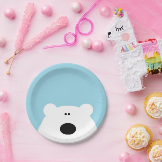 Polar Beer Blue Papieren Bordje (Feest)