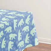 Polar Beer Blue Winter Tafelkleed (Voorbeeld)