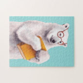 Polar Beer Book Lover Nerdy Legpuzzel (Horizontaal)