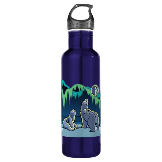 Polar Beer Bottle Native Beer Art Sport Bottle Waterfles (Voorkant)