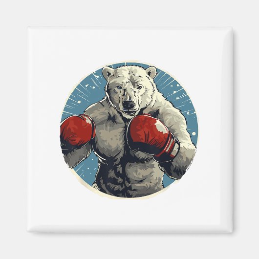 Polar Beer Boxer Fighter Boxing Magneet (Voorkant)