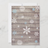 Polar Beer Boy Baby shower Invitation I Blue Kaart (Achterkant)