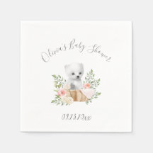 Polar Beer Boy Girl of Boy Baby shower Napkins