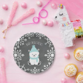 Polar Beer Boy Winter Baby shower Papieren Bordje (Feest)