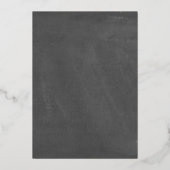 Polar Beer Boy Winter Baby shower Snowflakes Folie Uitnodiging (Achterkant)