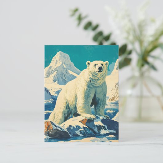 Polar beer briefkaart (Staand voorkant)