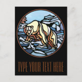 Polar Beer Briefkaart Inheemse Beer Art Briefkaart (Voorkant)