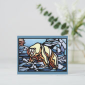 Polar Beer Briefkaart Inheemse Beer Art Briefkaart (Staand voorkant)