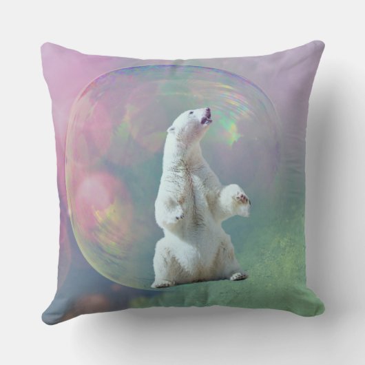 Polar Beer Bubble Pillow Kussen (Achterkant)