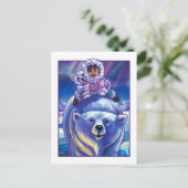 Polar Beer Bus Briefkaart (Staand voorkant)