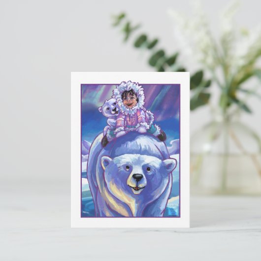 Polar Beer Bus Briefkaart (Staand voorkant)