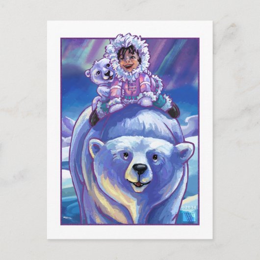 Polar Beer Bus Briefkaart (Voorkant)