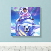 Polar Beer Bus Canvas Afdruk (Insitu (Houten vloer))