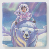 Polar Beer Bus Stenen Onderzetter (Voorkant)