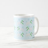Polar Beer Cartoon Scarf Trio Cute Art Coffee Mok (Voorkant rechts)