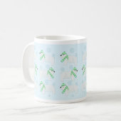 Polar Beer Cartoon Scarf Trio Cute Art Coffee Mok (Voorkant links)