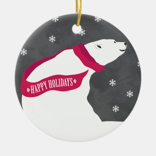 Polar Beer Chalk Board Holiday Ornament (Voorkant)
