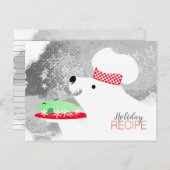 Polar beer chef koken bakken receptenkaart briefkaart (Voorkant / Achterkant)