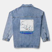Polar Beer chill vrouwen denim jas Denim Jacket (Achterkant)