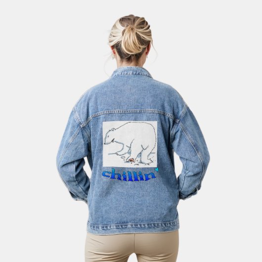 Polar Beer chill vrouwen denim jas Jacket (Model)