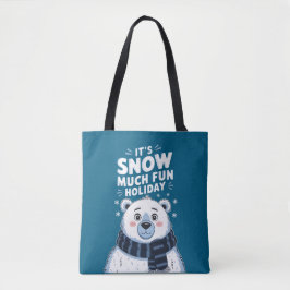 Polar Beer Christmas: het is sneeuwt veel plezier! Tote Bag