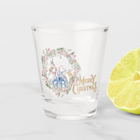 Polar Beer Christmas Shot Glass Shot Glas (Voorkant)