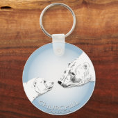 Polar Beer Chuchill Sleutelhanger Souvenir Sleutel (Voorkant)