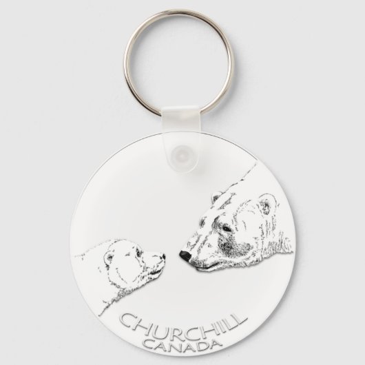 Polar Beer Chuchill Sleutelhanger Souvenir Sleutel (Voorkant)